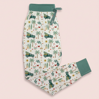 Coastal Christmas Women's Bamboo Jogger Pajama Pants