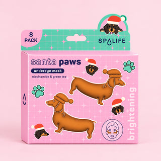 Christmas Holiday Santa Paws Brightening Undereye Patches | 8 Pairs