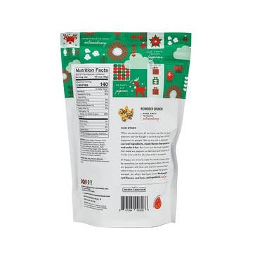 Poppy Reindeer Crunch Holiday Popcorn – Salted Caramel & Chocolate Drizzle