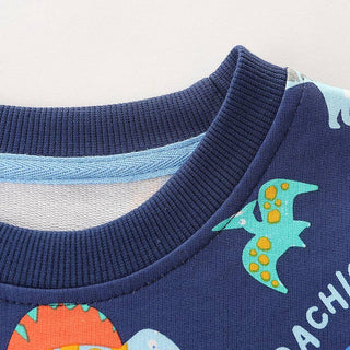 Kids Cartoon Print Sweatshirt Casual Long Sleeve Top