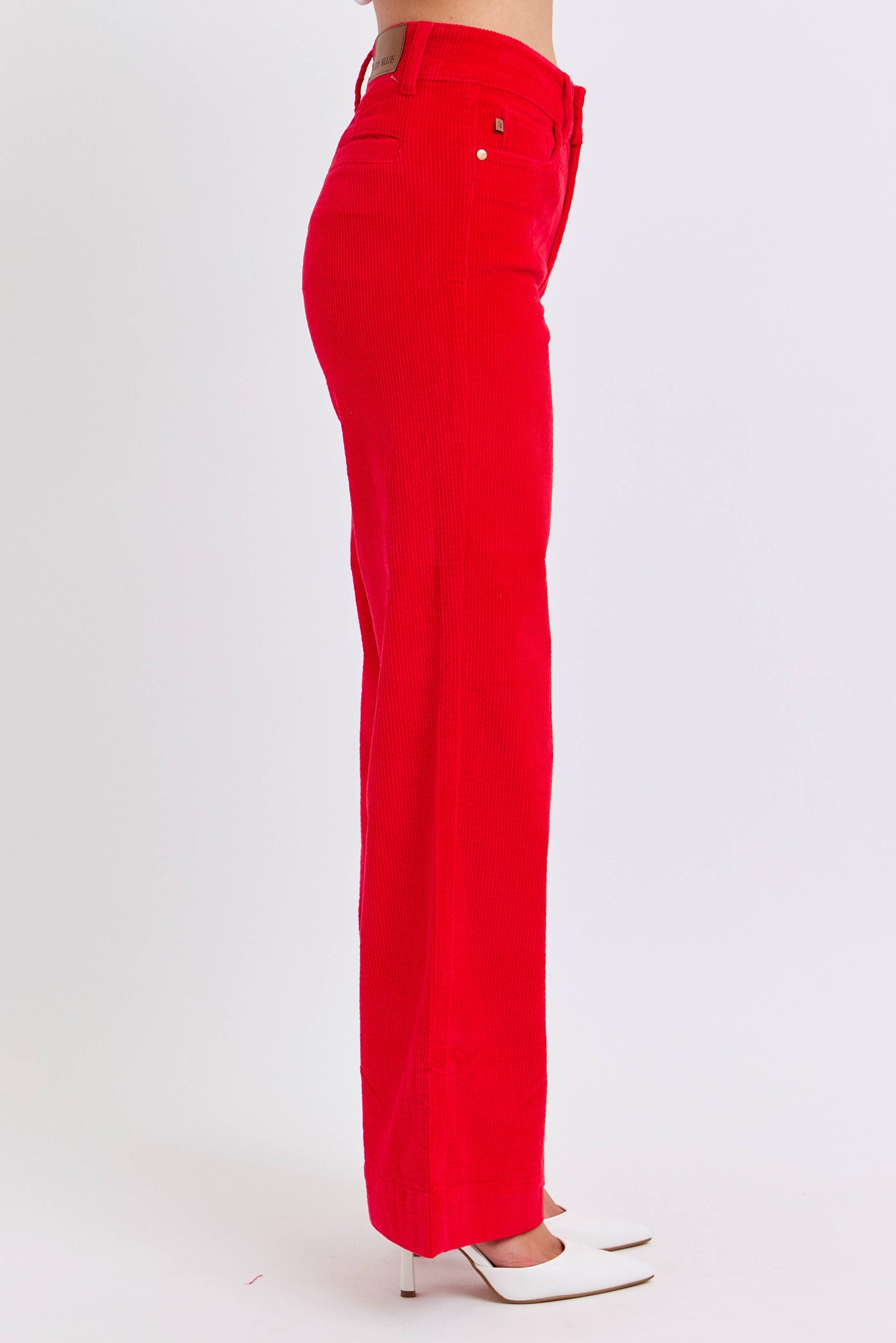 Judy Blue High Waisted Red Corduroy Trouser