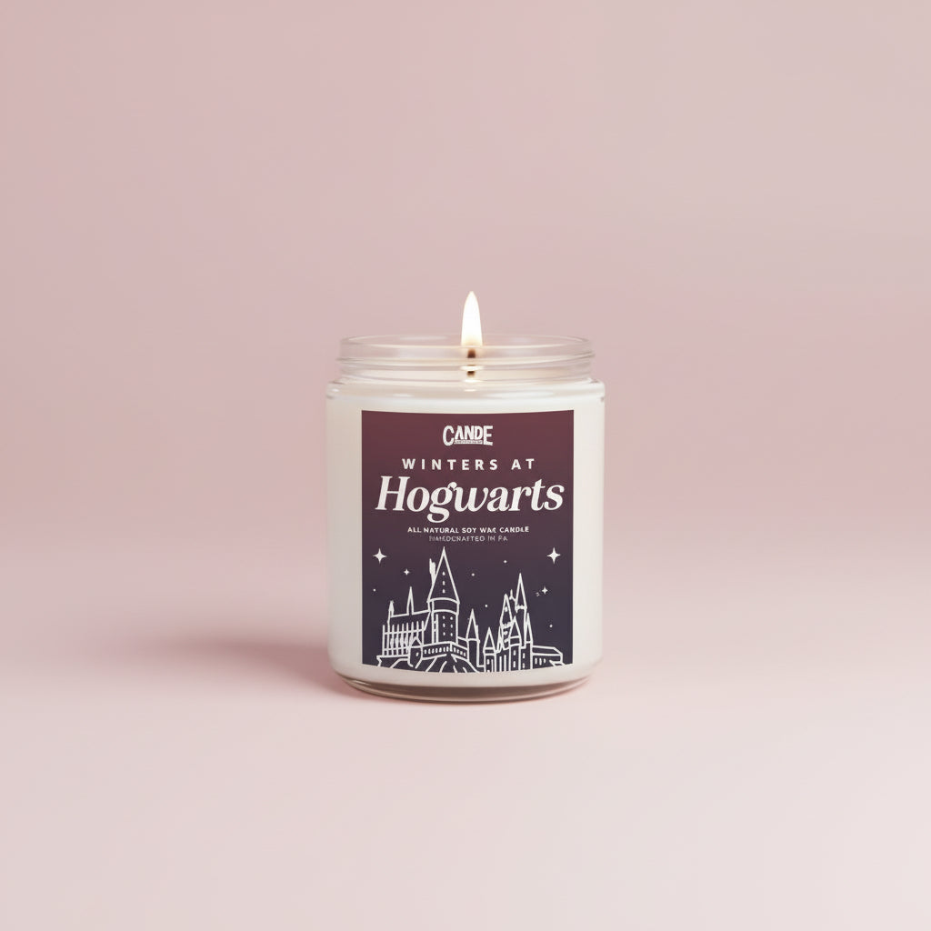 Winter at Hogwarts Candle