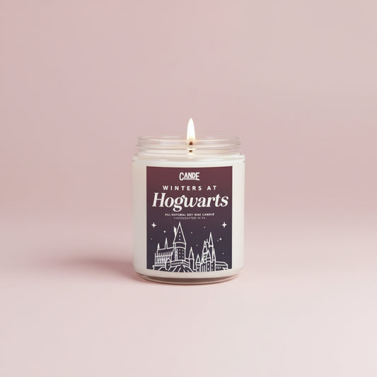 Winter at Hogwarts Candle