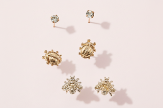Gold Stud Earrings