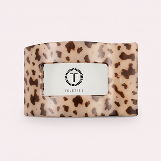 Flat Rectangle Hair Clip | Large | Blonde Tortoise