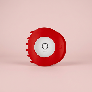 TELETIES Red Carpet Ready | Large | Flat Circle Hair Clip