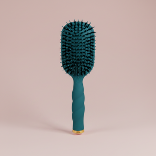 TELETIES Boar Bristle Hair Brush - Teal With It