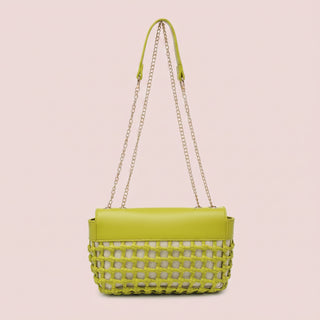Erin Braided Vegan Leather Crossbody Bag