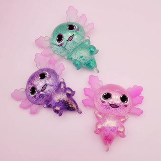 Maltose Glitter Axolotl Sensory Squishy Toy