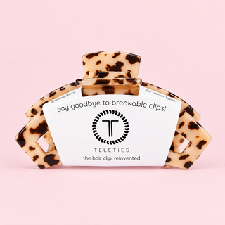 Open Blonde Tortoise Large Hair Clip