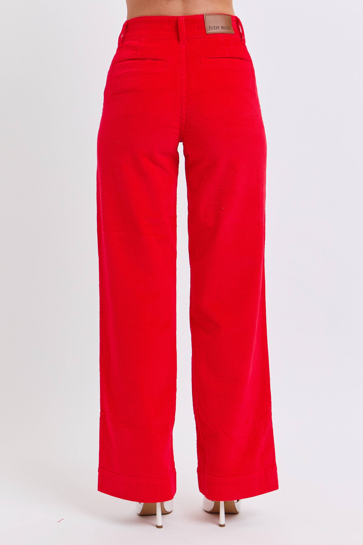 Judy Blue High Waisted Red Corduroy Trouser