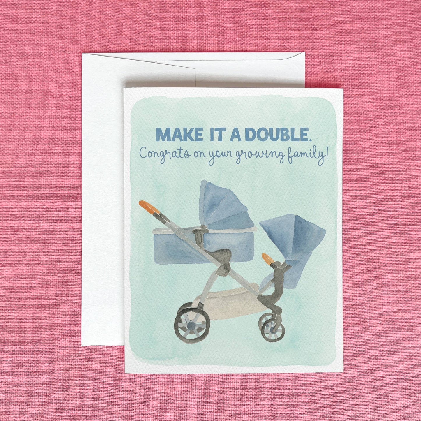 Growing Family Greeting Card | Congrats on Another Baby Card