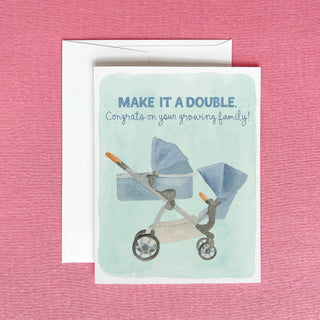 Growing Family Greeting Card | Congrats on Another Baby Card