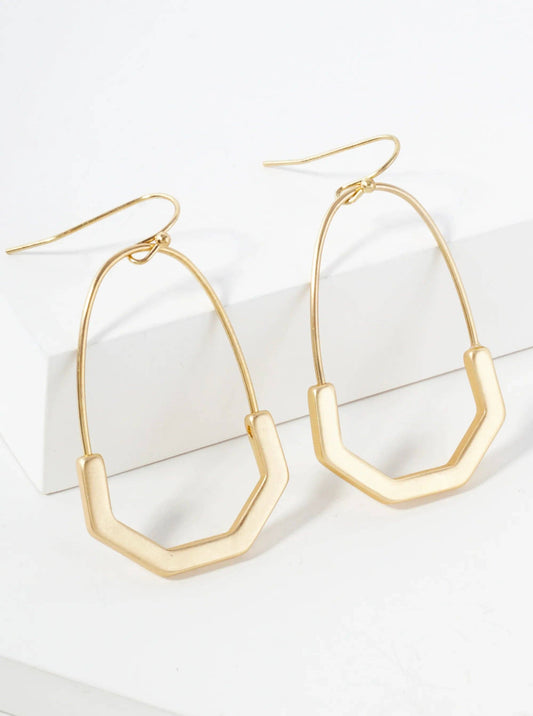 Lightweight Geometric Shape Metal Earrings