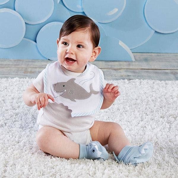 Shark Baby 6-Piece Gift Set Bundle - Blue