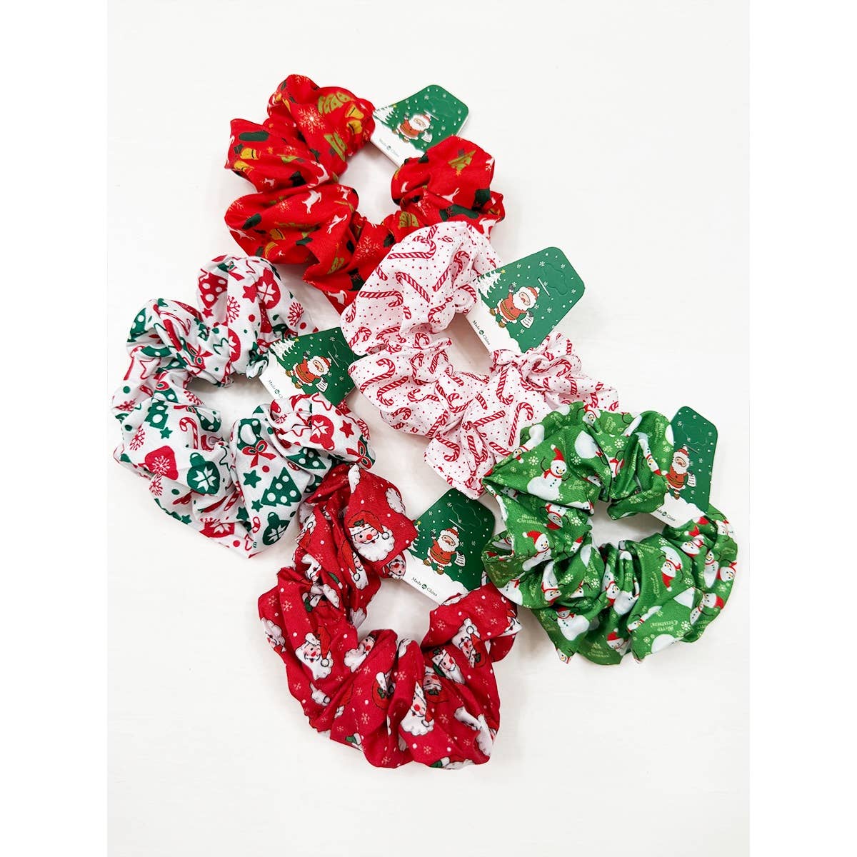 Christmas Cute Designs Mixed Scrunchie