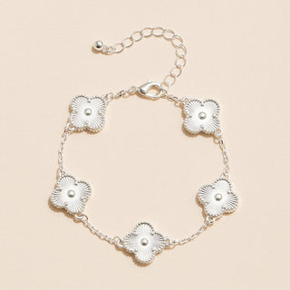 Colorful Shell Charm Bracelet with Gold Detailing