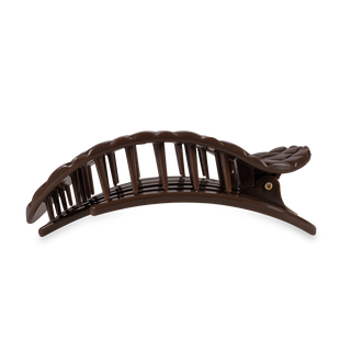 Flat Round Hair Clip | Large | Truly Taupe Quilted