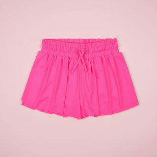 Bright Pink Butterfly Shorts