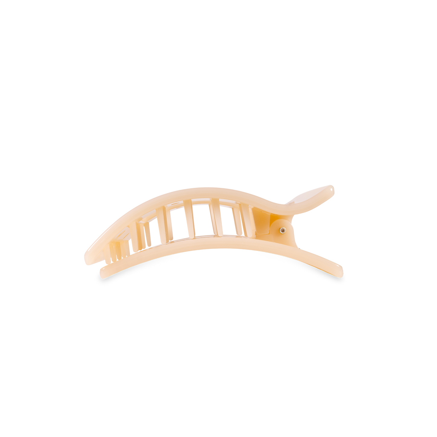 Flat Rectangle Hair Clip | Small | Almond Beige