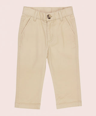 Boys Khaki Stretch Chino Pants