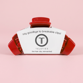 TELETIES Classic | Red Carpet Ready | Medium Hair Clip