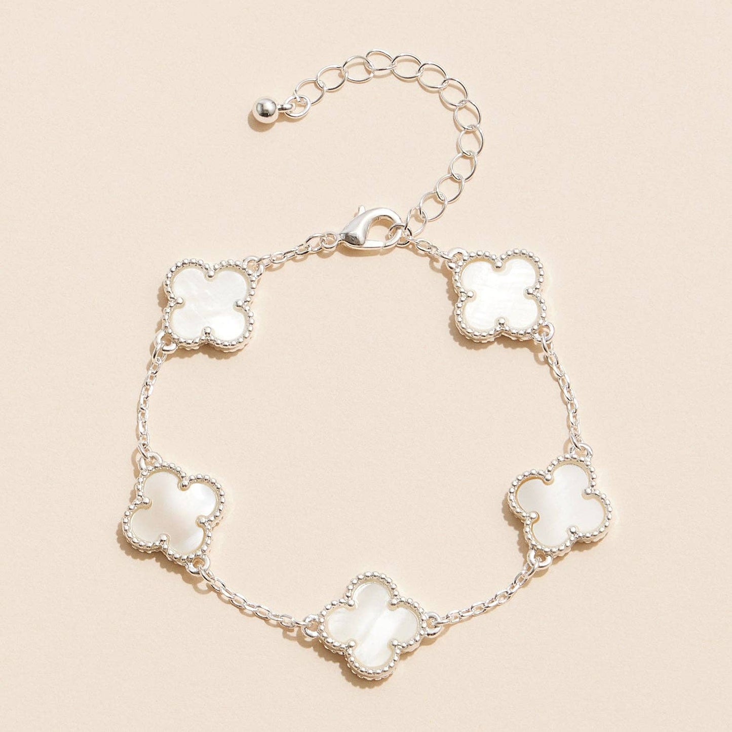 Colorful Shell Charm Bracelet with Gold Detailing