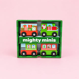 Magnetic Christmas Train Mighty Minis Set of 4