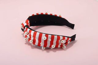 Patriotic Pearl Top Knot Headband
