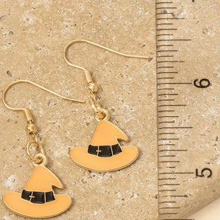 Halloween Enamel Dangle Earrings