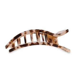 Flat Rectangle Hair Clip | Large | Blonde Tortoise