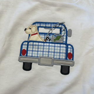 Embroidered Fishing Truck Tee