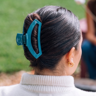 TELETIES Open Teal With It Large Hair Clip