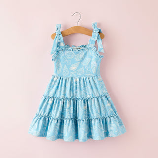 Spring Ocean  Girls Strap Dress