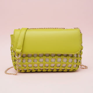 Erin Braided Vegan Leather Crossbody Bag