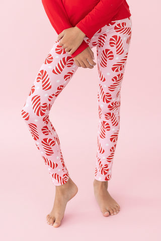 Candy Cane Print Leggings