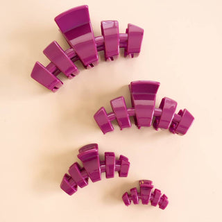 TELETIES Classic Mulberry Tiny Claw Clip