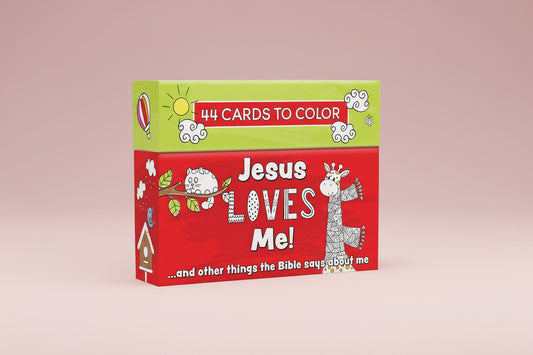 Jesus Loves Me Coloring Cards – Boxed Scripture Affirmation Set for Kids