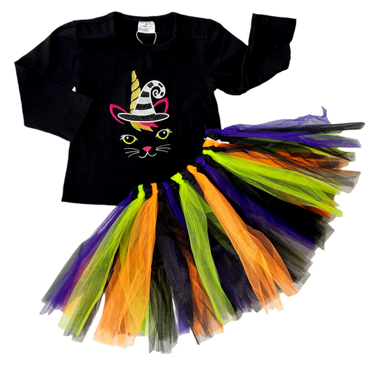 Black Cat Shirt + Tutu
