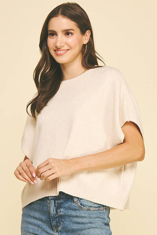 Dropped Shoulder Sweater Top