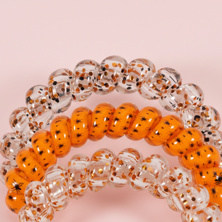 Spiral Hair Coils | Large | Spooky Sparkles Hair Ties