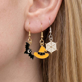Halloween Enamel Dangle Earrings