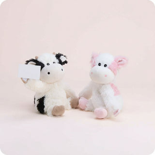 Warmies | Cow Hugs – Microwavable Lavender Scented Plush Duo