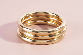 Metallic Triple Bangle Bracelet