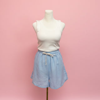 Drawstring Linen Shorts