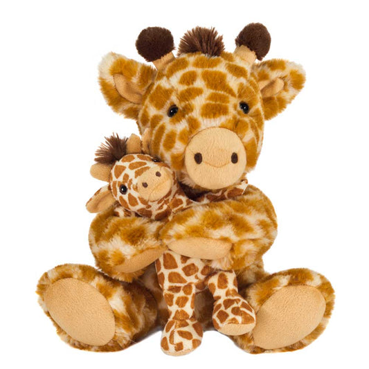 Mom & Baby - 10" Sitting Giraffe Plush