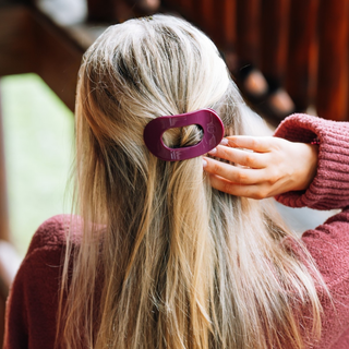 TELETIES yeMulberry Small Flat Round Hair Clip