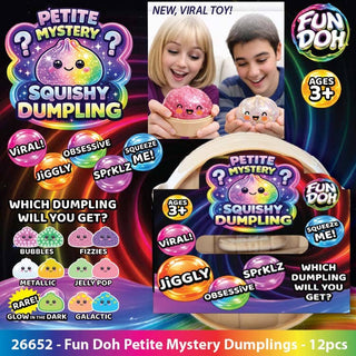 Fun Doh Squishy Mystery Mini Petite 2.5" Mystery Dumpling Toy