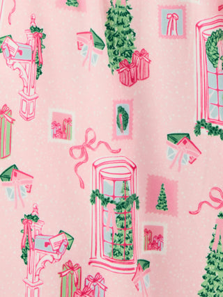Mommy and Me Pink Christmas Pajamas
