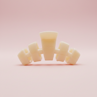 Classic Hair Clip | Medium | Almond Beige